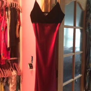Vintage Odessa red slip dress